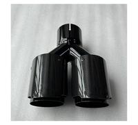 DZSHONGXINSM Terminale di Scarico 1 Pz per BMW per E46 E90 E60 Accessori Auto Punte di Scarico Doppie Terminale di Scarico Punta Marmitta Strumenti Auto Tubo di Scarico(ID 60MM-OD 89MM)
