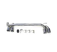 DZSHONGXINSM Terminale di Scarico Terminale di Scarico Doppio per Auto Tubo di Scarico per BMW per F30 F31 320i 330i 328i B48 Terminale di Scarico con Marmitta Quadrupla Tubo di Scarico(Silver 54mm)