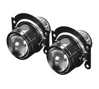 DZSJFGAIS Terza Luce Stop Freno 2 pezzi lenti per proiettore fendinebbia in metallo 5 pollici fari HID bi-xeno abbaglianti anabbaglianti lampadine LED H8 H9 H11(2pcs B Style Lens)
