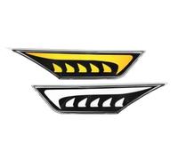 DZSJHGFDD Fendinebbia Anteriore 2 Pezzi Indicatori Di Direzione A LED Laterali Per Civic 2016 2017 2018 2019 2020 2021 Luce Posizione Parafango Auto Bianco Giallo 12V Auto Fendinebbia