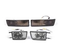 DZSJHGFDD Indicatori Direzione Dinamici 4 Pezzi Per VW Per Jetta MK3 Per Golf 1992 1993 1994 1995 1996 1997 Set Paraurti Anteriore Fumé Fendinebbia + Indicatore Di Direzione