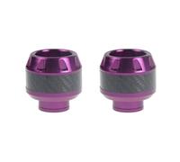 DZSJHGFDD Tamponi Paratelaio Protezione Anticaduta Universale per Motociclette in Lega di Alluminio A Prova di Esplosione Ruota Anteriore Crash Pad Vite Cursore Telaio Moto Protezione paraurti(Viola)