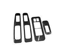 DZSJUNCHENSM Accessori Intern per Nissan per Qashqai 2007 2008 2009 2010 2011 2012 2013 J10 Copertura Pulsante Alzacristalli Auto in Fibra di Carbonio Accessori di Finitura Stile
