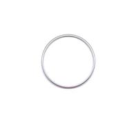 DZSJUNCHENSM Accessori Intern per VW per Golf Mk7 per Tiguan Mk2 per T-ROC Adesivo per Anello Decorativo per Interruttore Fari per Interni Auto in Alluminio Accessori per Auto(Argento)