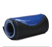 DZSJUNCHENSM Coprivolante Coprivolante 38cm Morbido Antiscivolo Fai da Te Cucito A Mano Resistente all'Usura Treccia per Volante Auto con Aghi Filo Volante Coprivolante(Blu)