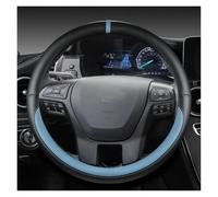 DZSJUNCHENSM Coprivolante Coprivolante in Pelle Microfibra per Auto per Ford per Ranger 2016 2017 2018 2019 per Everest 2016 2017 2018 2019 Accessori per Auto Volante Coprivolante(Blu)