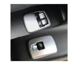 DZSJUNCHENSM Decorazione Auto Interni per Mercedes per Smart 453 per Fortwo per Forfour Copertura Protettiva Decorativa per Pannello Alzacristalli per Auto Centro Console Panel(Silver 1)