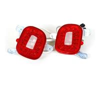 DZSJUNCHENSM Fanalino Posteriore per Jeep per Renegade 2015-2019 12V 3W 3D Ottica LED Rosso Paraurti Posteriore Riflettori Fendinebbia Luci Retromarcia Backup Fanale Posteriore(Rosso)