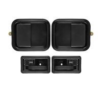 DZSJUNCHENSM Maniglie Interne Portiera Kit Maniglia Porta Interna Ed Esterna per Auto, Lato Anteriore Sinistro E Destro, per Jeep per Wrangler 1991-2004 55176383AE 55176382AE Inner Maniglie