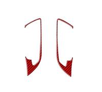 DZSLLOOI Car Interior 2 Pezzi Maniglia per Porta Pannello Decorativo Cornice Adesivi per Auto in Fibra di Carbonio per BMW Z4 E89 2009-2016 Accessori Interni Modanatura Interni(Rosso)