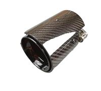 DZSLLOOI Terminali di Scarico per Auto Un Pezzo Nero per M2 per M3 per M4 per M5 Terminali di Scarico con Motivo in Carbonio per BMW F87 F80 F82 F83 F90 Gola Coda dell'auto(in 67 out 93 MM)