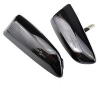 DZSNBMSHD 2x Luci Posizione Laterali Auto Indicatori Direzione Dinamici A LED Per Opel Per Vauxhall Per Astra JK Per Crossland X Per Insignia B Per Zafira Indicatori Direzione(Smoked black)