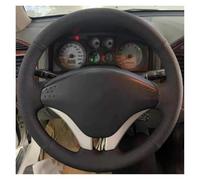 DZSNBMSHD Coprivolante per Mitsubishi per Pajero 2008-2011 per V73 2011 L200 Coprivolante per Auto in Vera Pelle Accessori per Auto Coprivolante Universale(Light Blue Thread)