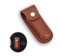 Dzsomt 1 Pezzi Fodero per Coltello Pieghevole Custodia per Coltello in Pelle per Coltello Pieghevole Fondina per Coltello da Cintura Fodero per coltello in Pelle con Bottoni per Caccia Campeggio