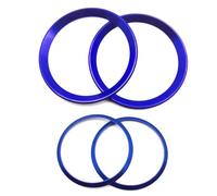 DZSQEGBX 4 Pezzi per Alfa per Romeo per Stelvio Anello Decorativo per Presa d'Aria Anteriore in Metallo, Copertura Colorata, Adesivi per Auto, Accessori Interni Decorazione degli Interni Dauto(Blu)