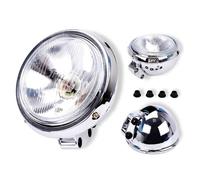 DZSQEGBX Fari Anteriori per Moto Faro Anteriore per Moto 12V Luce di Marcia Cromata per Steed per VLX 400 per Shadow 600 per Magna 250 Faro Anteriore