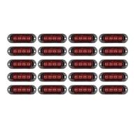 DZSQEGBX Indicatore Direzione A Led Luce Di Segnalazione Laterale A LED Da 12 V E 24 V, Per Rimorchi, Camion, Roulotte, Barche(20pcs Red)