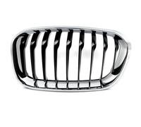 DZSQEGBX per BMW Serie 1 F20 F21 Lci 2015-19 Griglia Anteriore A Doppio Rene Cromata+Nera Griglia Anteriore Dell'auto(L)