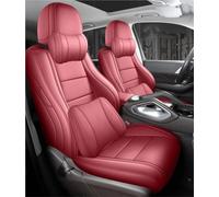 DZSQEGBX Set Copri-Sedile Universali Per BMW E39 1995-2000 2001 2002 2003 2004 Coprisedili Per Auto Personalizzati Completamente Coperti Set In Pelle(Rosso)