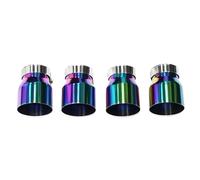 DZSQEGBX Silenziatore Scarico 4 Pezzi/Lotto Terminali Scarico in Acciaio Inossidabile Terminali Scarico Diretti per BMW F87 per M2 F80 per M3 F82 F83 per M4 Punta Scarico(Colorful)