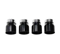 DZSQEGBX Silenziatore Scarico 4 Pezzi/Lotto Terminali Scarico in Acciaio Inossidabile Terminali Scarico Diretti per BMW F87 per M2 F80 per M3 F82 F83 per M4 Punta Scarico(Nero)