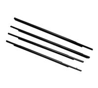 DZSQMLJG Guarnizione finestrini Auto 4 Pezzi Guarnizione Gomma finestrini Esterni Auto per Mitsubishi per Outlander per Sport GA per ASX Rvr 2011-2020 Strisce Tenuta Auto Guarnizioni Finestrini(Nero)