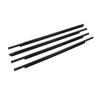 DZSQMLJG Guarnizioni Finestrini Auto 4 Pezzi, Guarnizione Gomma Finestrini Esterni Auto, Striscia Pressione Impermeabile, Cintura Tenuta Modanatura per Mitsubishi Outlander 2007-2012, Nero