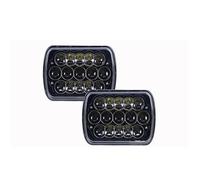 DZSQMLJG Paralume Trasparente Per Chevy Per Silverado 1985-1987 90W 5X7 7x6 Pollici Quadrati LED Fari Bianco DRL Ambra Giallo Segnale Svolta Fari Anteriori Auto(2pcs 45W)