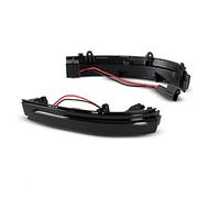 DZSQOMHGD indicatori specchio laterale 2 Pezzi Per VW Per GOL G6 G7 G5 Per FOX Per Polo Per Golf 4.5 LED Specchietto Retrovisore Indicatore Di Dir Freccia Indicatore(Smoked Lens)