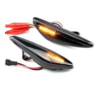 DZSQOMHGD indicatori specchio laterale 2Pcs LED Dynamic Car Indicatori Di Direzione Per Mazda 5 CW 6 GH MX-5 ND RX-8 Laterali Per Fiat 124 Per Spider Per Abarth Freccia Indicatore