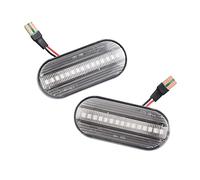 DZSQOMHGD indicatori specchio laterale Car Dynamic Side Marker Signal Light Per Ford Per C-Max Per Fiesta Per Focus Per Galaxy Freccia Indicatore(Dynamic Crystal)