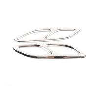 DZSQOMHGD Terminali di Scarico per Auto per Mercedes per Benz Classe CLA C118 W118 2020-2023 Coda Silenziatore Tubo di Scarico Uscita Copertura Trim Esterno Posteriore Coda Gola(Argento)