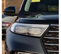 DZSQTGJKIO Auto Faro Anteriore Lente Borsette Copertura Per Ford Per Explorer 2020 2021 Del Paralume Di Vetro Trasparente Lampada Maschera Testa Luce Ombra Alloggiamento Fari Copriobiettivo(Giusto)