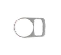 DZSQTGJKIO Modanatura Interni Decorazione Interruttore Fari Console Pulsante di Controllo Cornice Decorazione Rifinitura Faro per Q3 2012-18 Accessorio Auto Adesivo Motivo Carbonio(Argento)