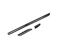 DZSQTGJKIO Modanatura Interni Decorazione per A3 8V S3 2014-2020 Console Centrale Cruscotto Strisce di Rivestimento ABS Adesivi per Decorazione Portiera Auto Stile Fibra di Carbonio(Nero)