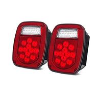 DZSQTGJKIO Per Jeep Per Wrangler TJ CJ 1976-2006 Car Stop Luce Posteriore Spie 2 Pcs Reverse Corsa E Jogging Lampada Per Camion/Rimorchio/Barca Coda Lampada Assemblea