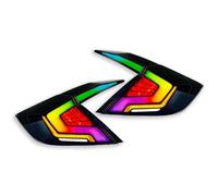 DZSQWETYU Fanale Posteriore Per Civic 10a Generazione Sedan, Luci Posteriori A LED Con Indicatori Di Direzione Dinamici DRL Modificati(RGB)