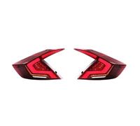 DZSQWETYU Fanale Posteriore Per Civic 10a Generazione Sedan, Luci Posteriori A LED Con Indicatori Di Direzione Dinamici DRL Modificati(Rosso)