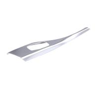 DZSQWETYU Finiture Interne per BMW Serie 1 F20 F21 116I 118I 12-18 Serie 2 F22 F23 Pannello Pulsanti Multimediali Fibra Carbonio Adesivo per Copertura Modanatura Interni(Argento)