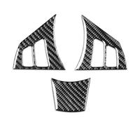 DZSQWETYU Finiture Interne per BMW Serie 5 E60 2004-2007 Tasto al Volante Mento Pannello Telaio Adesivo in Fibra di Carbonio Interni Auto Modanatura Interni(2)