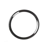 DZSQWETYU Interni dell'auto per Jaguar XFL F-Pace XE XEL X761 X760 ABS Anello Volante Auto Adesivo Decorativo Trim Auto Trim Accessori(Look in Carbonio)