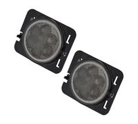 DZSQWETYU Luce Di Direzione Anteriore A Per Jeep Per Wrangler JK 2007-2017 Gialla Ambra Lampada A DRL Led Fendinebbia Anteriore Per Auto(Fender Parking Light)