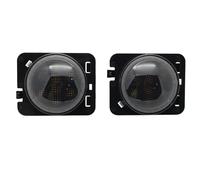 DZSQWETYU Luce Di Direzione Anteriore A Per Jeep Per Wrangler JK 2007-2017 Gialla Ambra Lampada A DRL Led Fendinebbia Anteriore Per Auto(Fender Light Halo)