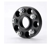 DZSQWETYU Set Distanziatori PCD 5x112 CB 66.6mm Adattatore Distanziale Ruota M14x1.5 per Mercedes per Benz Lega di Alluminio Forgiato 1 Pezzo Distanziali per Ruote Auto(Nero,30mm)