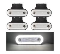 DZSYANJIASM Indicatore sequenziale 4 Luci Posizione Laterali A LED Camion 12V 24V Luci Segnalazione Ingombro 20SMD Montaggio Su Rimorchio Accessori Camion Per Volvo(White A)