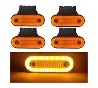 DZSYANJIASM Indicatore sequenziale 4 Luci Posizione Laterali A LED Camion 12V 24V Luci Segnalazione Ingombro 20SMD Montaggio Su Rimorchio Accessori Camion Per Volvo(Yellow A)
