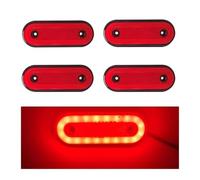 DZSYANJIASM Indicatore sequenziale 4 Luci Posizione Laterali A LED Camion 12V 24V Luci Segnalazione Ingombro 20SMD Montaggio Su Rimorchio Accessori Camion Per Volvo(Red B)
