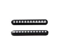 DZSYANJIASM Indicatore sequenziale Striscia Indicatori Direzione A LED 2 Pezzi 12 V Per Moto Ambra Sequenziale Con Flusso D'acqua Luci Di Stop Posteriori A 12 LED
