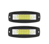 DZSYINGCHUSM Freno Posteriore Barra Luminosa Lavoro A LED Con Montaggio A Filo 7 Pollici Faro Ambra Guida Fascio Luminoso Luce Retromarcia Paraurti 12/24V Rimorchio Carico(2pcs White Light)