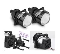 DZSYINGCHUSM Freno Posteriore Faro Anteriore Bi-LED 30 Pollici 100W 6000K Proiettore Bianco H4 H7 9005 9006 Adattatore Montaggio Lampada Bi-LED Per Ford 12V(Guida a destra)